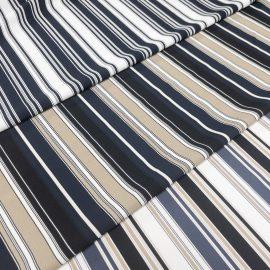Japan | stripes | polyester cotton white dyed twill